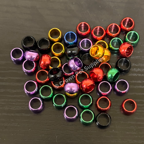 Pcs leg aluminum 8mm rings - pcs,